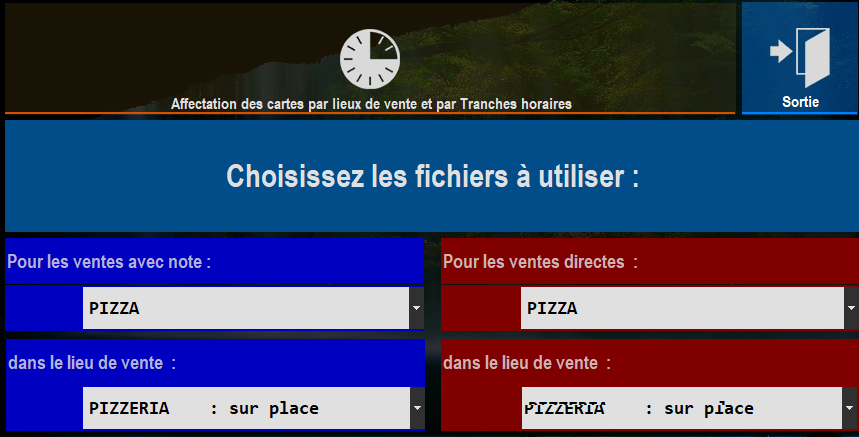 Affecter une carte &agrave; un lieu de vente