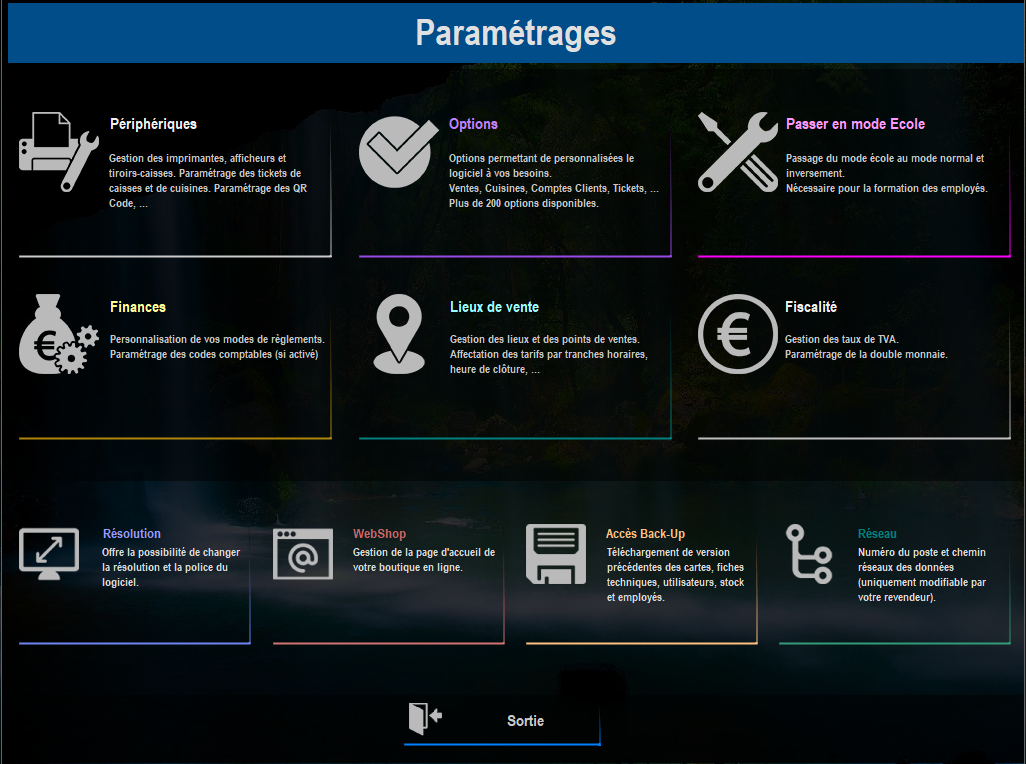 param&eacute;trage